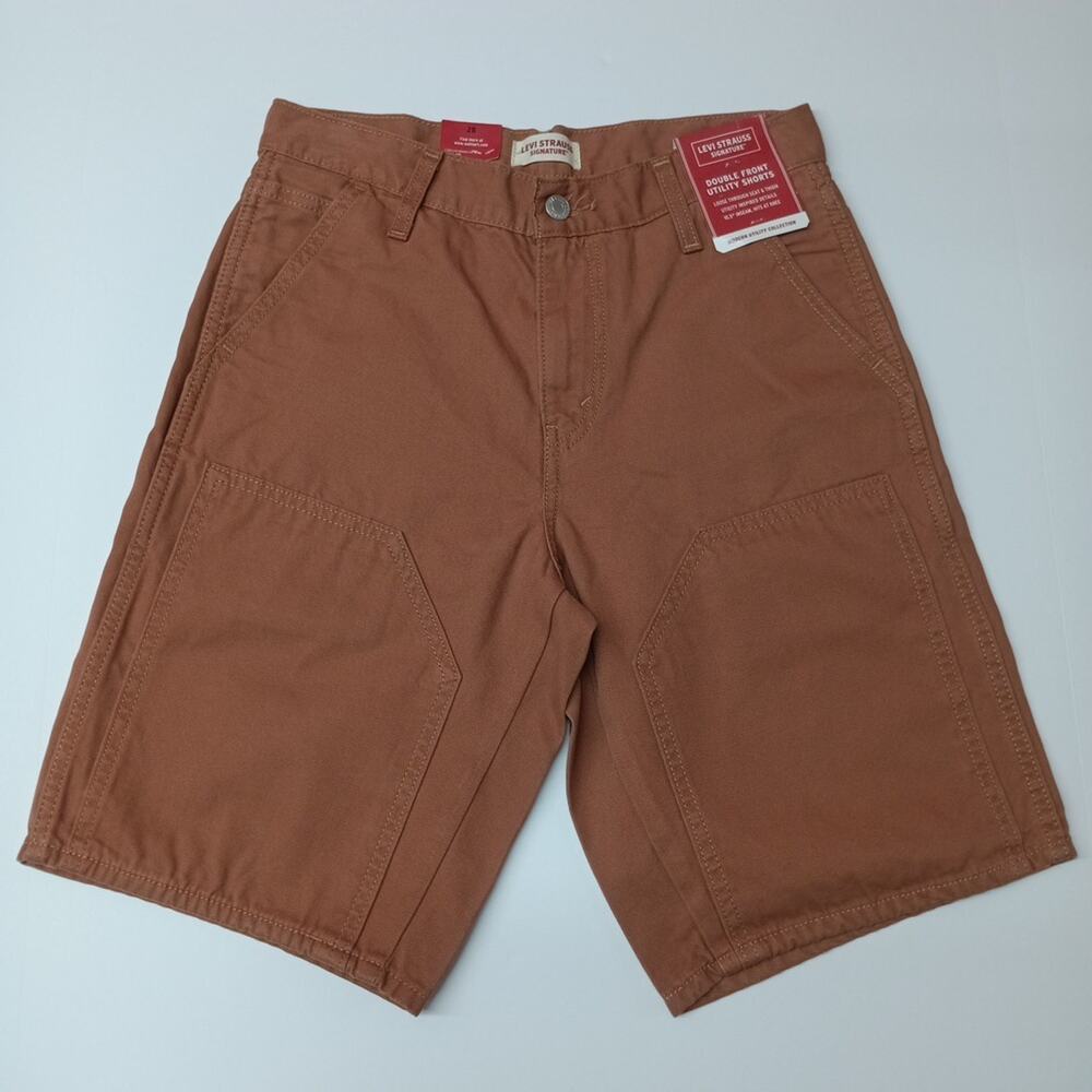 Men's Levi Strauss Rust Double Front‎ Utility Shorts Size 28